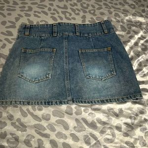 Hyfve Blue Jean Mini skirt